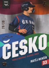 Menšík Matěj 2023 LC Czech Baseball Extraleague Česko 2023 Leather #T-15