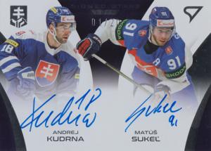 Kudrna Sukeľ 2024 Hokejové Slovensko Signed Stars Duos #DU-KS