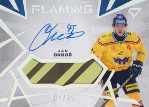 Ordoš Jan 24-25 Tipsport Extraliga Flaming Stick Auto #FS-JO