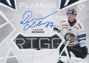 Derner Lukáš 24-25 Tipsport Extraliga Flaming Stick Auto #FS-LD