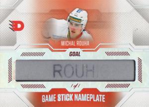 Rouha Michal 22-23 GOAL Cards Chance liga Game Stick Nameplate #SN-54