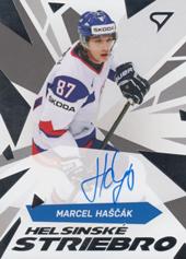 Haščák Marcel 2023 Hokejové Slovensko Helsinské striebro Auto #HSS-HA
