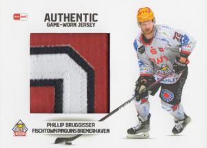 Bruggisser Phillip 22-23 Playercards DEL Authentic Game Worn Jersey #JC-04