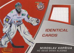 Kopřiva Miroslav 08-09 OFS Plus Jersey Identical Cards #J11