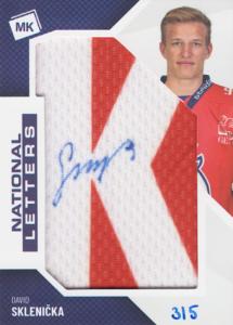 Sklenička David 2022 MK Reprezentace National Letters Autograph "K" #NL-DS