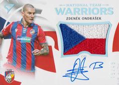 Ondrášek Zdeněk 20-21 Fortuna Liga National Team Warriors Auto Flag #S-WR12