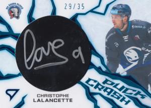 Lalancette Christophe 24-25 Tipsport Extraliga Puck Crash Auto #PC-CL