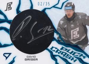 Gríger Dávid 24-25 Tipsport Extraliga Puck Crash Auto #PC-DG