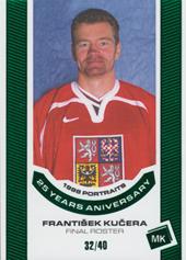 Kučera František 2023 MK Reprezentace 1998 Portraits 25th Anniversary Green #P-10