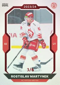 Martynek Rostislav 23-24 GOAL Cards Chance liga Red #326