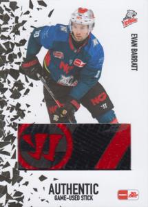 Barratt Evan 23-24 Playercards DEL Authentic Game Used Stick #SC-11