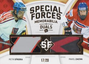 Sýkora Zacha 2022 MK Reprezentace Special Forces Memorabilia Duals #SFMD-1